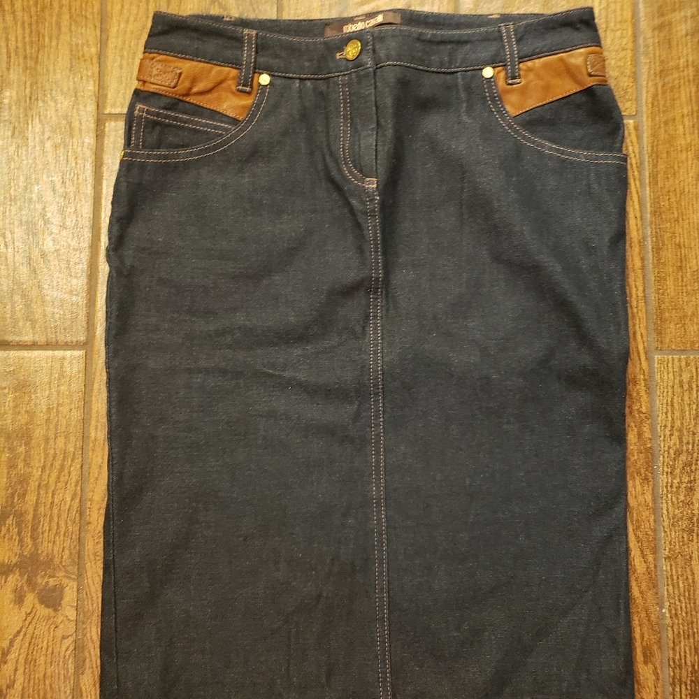 Roberto Cavalli Denim Skirt